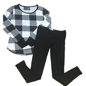 Old Navy Black and White Plaid Set box 5